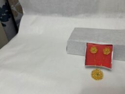 Golden Mandala Earring Set