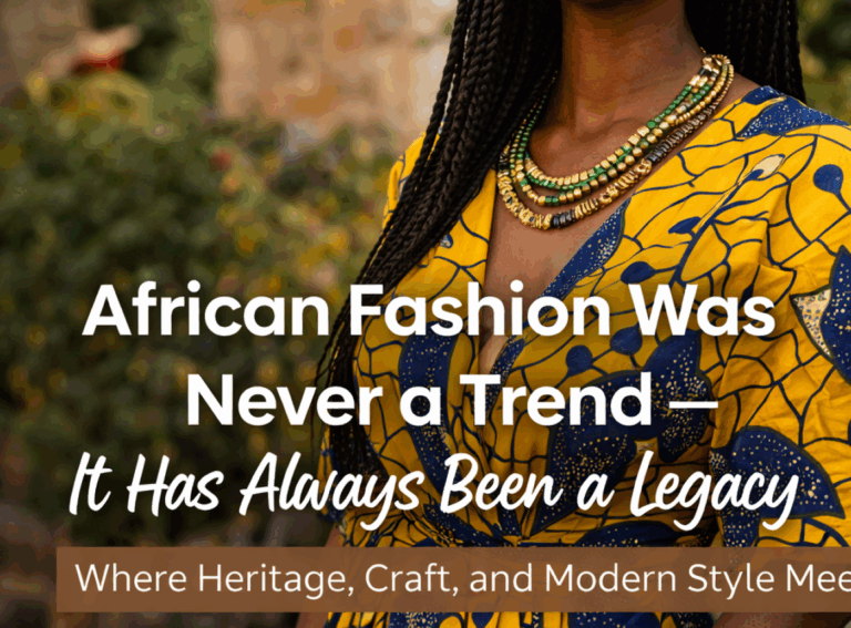 African Craft Meets Modern Living: Why What You Wear Should Mean More