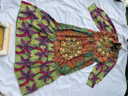 Golden Bloom 2 – Wax Maxi Shirt Dress