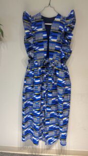 Kita Atlantique - Open Side Wax Print Maxi Tunic Dress